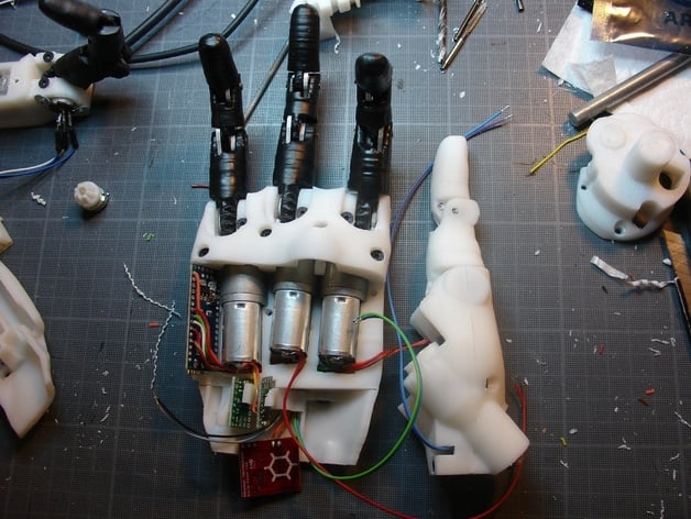 InMoov finger prosthetic project