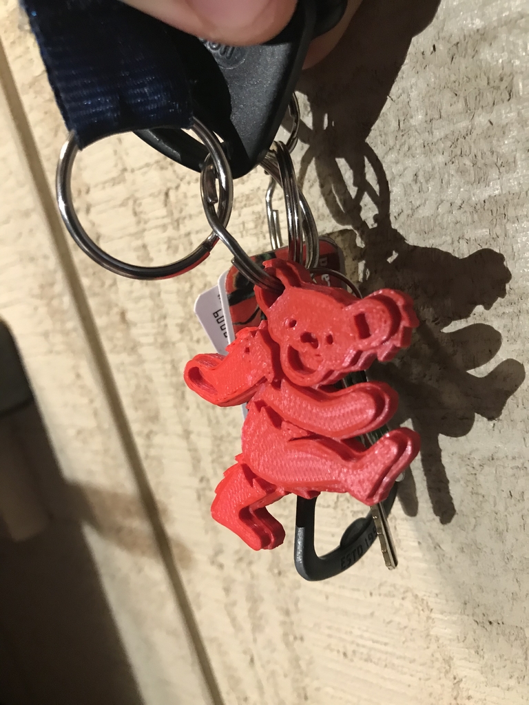 Grateful Dead Bear keychain