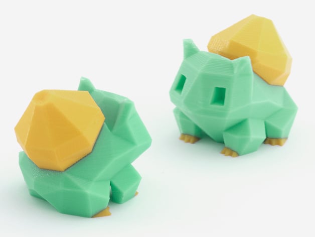 Lowpoly Bulbasaur Multi And Dual Extrusion Version