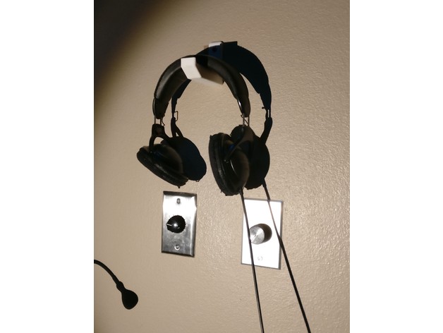 Sound Booth Headphone Stand for Wall
