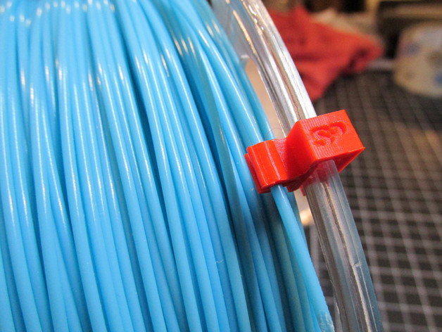 filament clip for eSun filament rolls, (also works with Gizmo Dorks filament rolls)