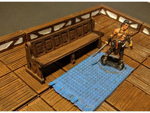 Image of Church Pew - 28mm gaming