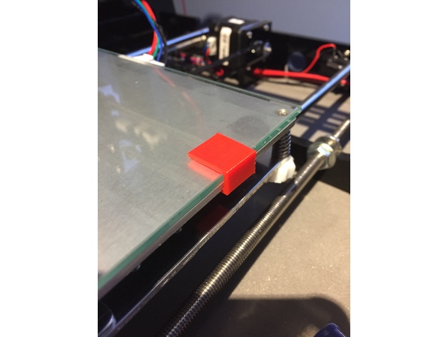 Glass Bed Clip for Anet A8 Prusa i3 - For 3mm glass
