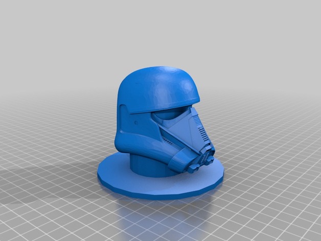 Death Trooper Helmet Model Stand