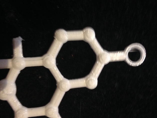 THC molecule for necklace