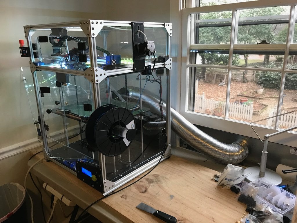 3D Printer 80mm Fan to 4" Printer External Dryer Vent Adapter