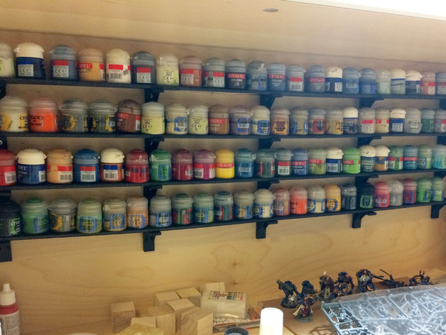 (Hobby Paint Rack) Mini Shelf Bracket