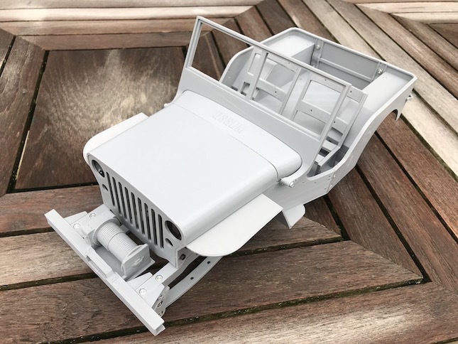 RC MB Jeep Front Bumper with winch (Ossum)