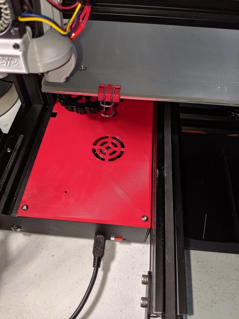 Ender 3 Mainboard Cover with Fan Moved
