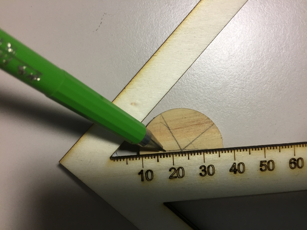 Center-Finder with Ruler V2, 3mm Plywood