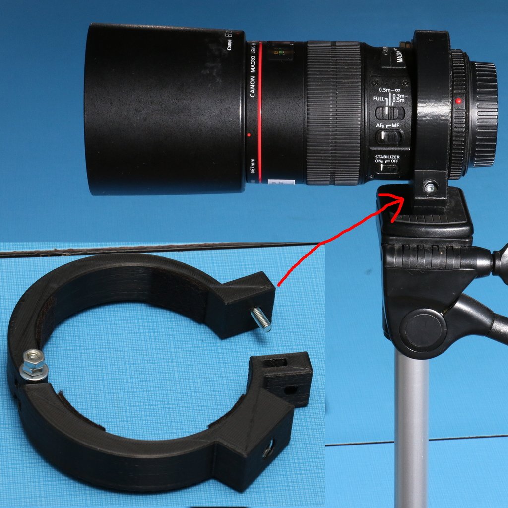 Tripod mount ring for Canon 100mm macro