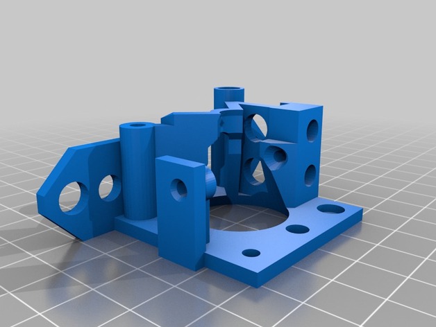 Airtripper's Bowden Extruder Body modified for push fit connectors