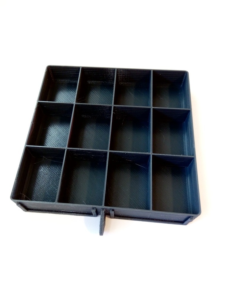 12 Same Sized Compartments Drawer for Small items organizer by cruzher