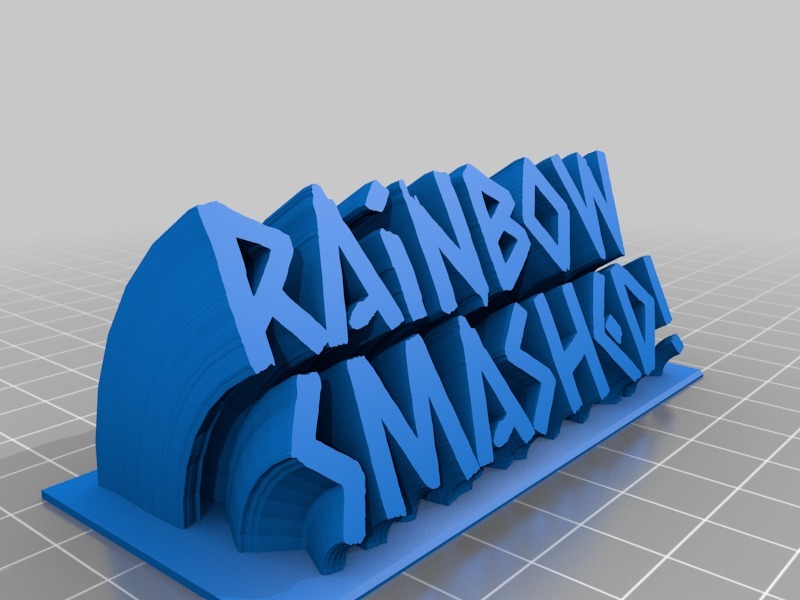 Rainbow Smashed! sign goes with rainbow smash pickaxe