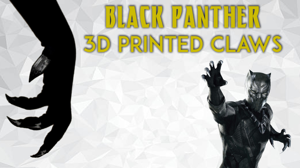  Black Panther 3D Printed Claws
