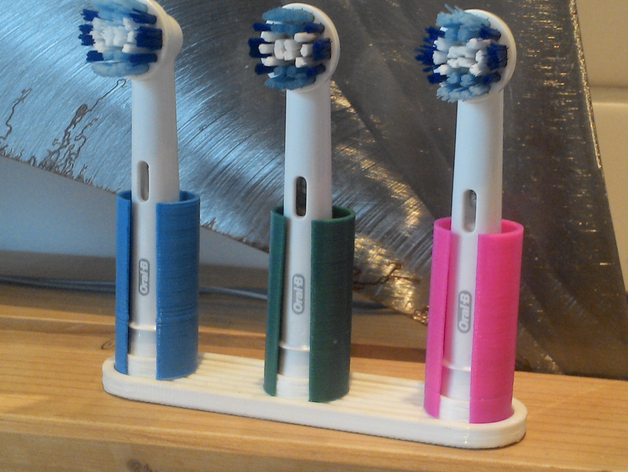 Customizable colored toothbrush holder
