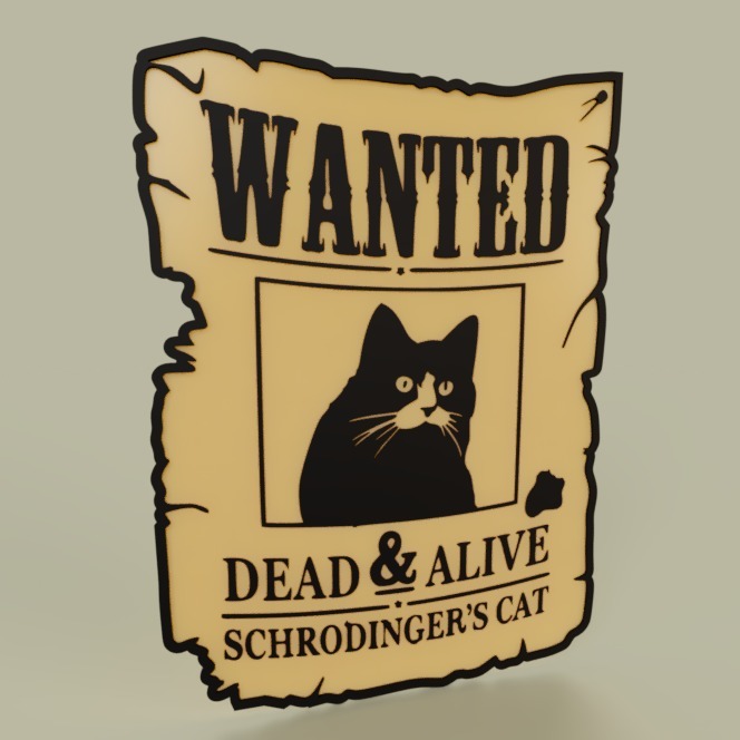 Wanted Schrodinder s cat dead and alive