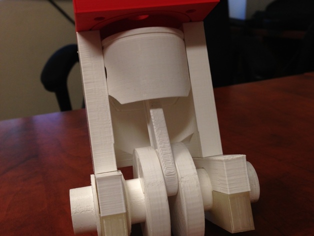 Movable 3D printed engine.