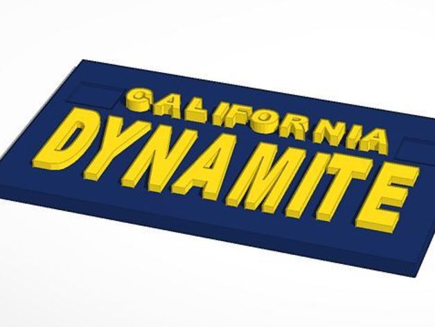 Black Dynamite licence plate