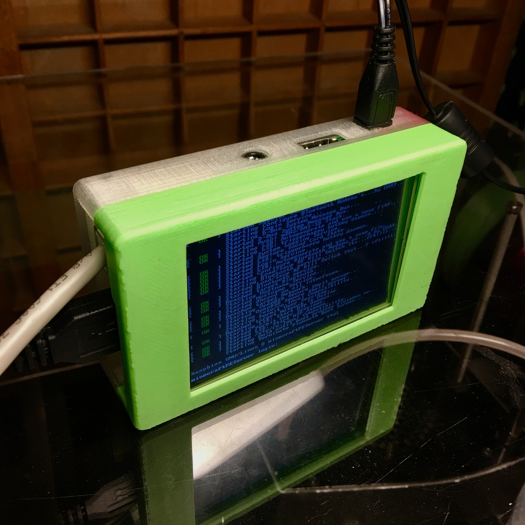 OctoPrint Raspberry Pi Rig 3.5" PiTFT Touch Display - Fits Pi 2/3 and PiTFT 2097