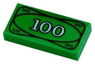 Lego $100 Bill Life Size