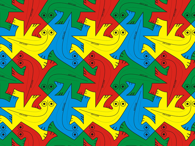 M.C.Escher Lizard