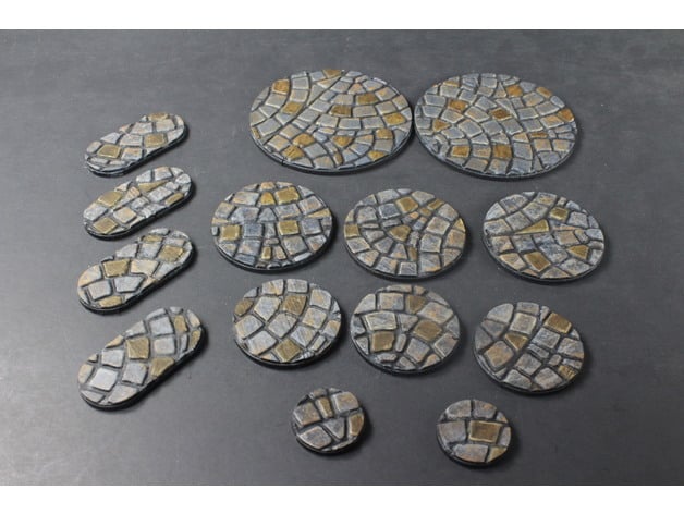 Image of OpenForge Miniature Bases: Cobble (Round)