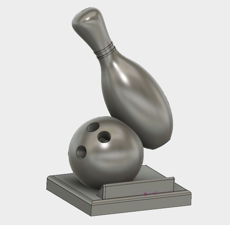 Bowling trophy (customizable)