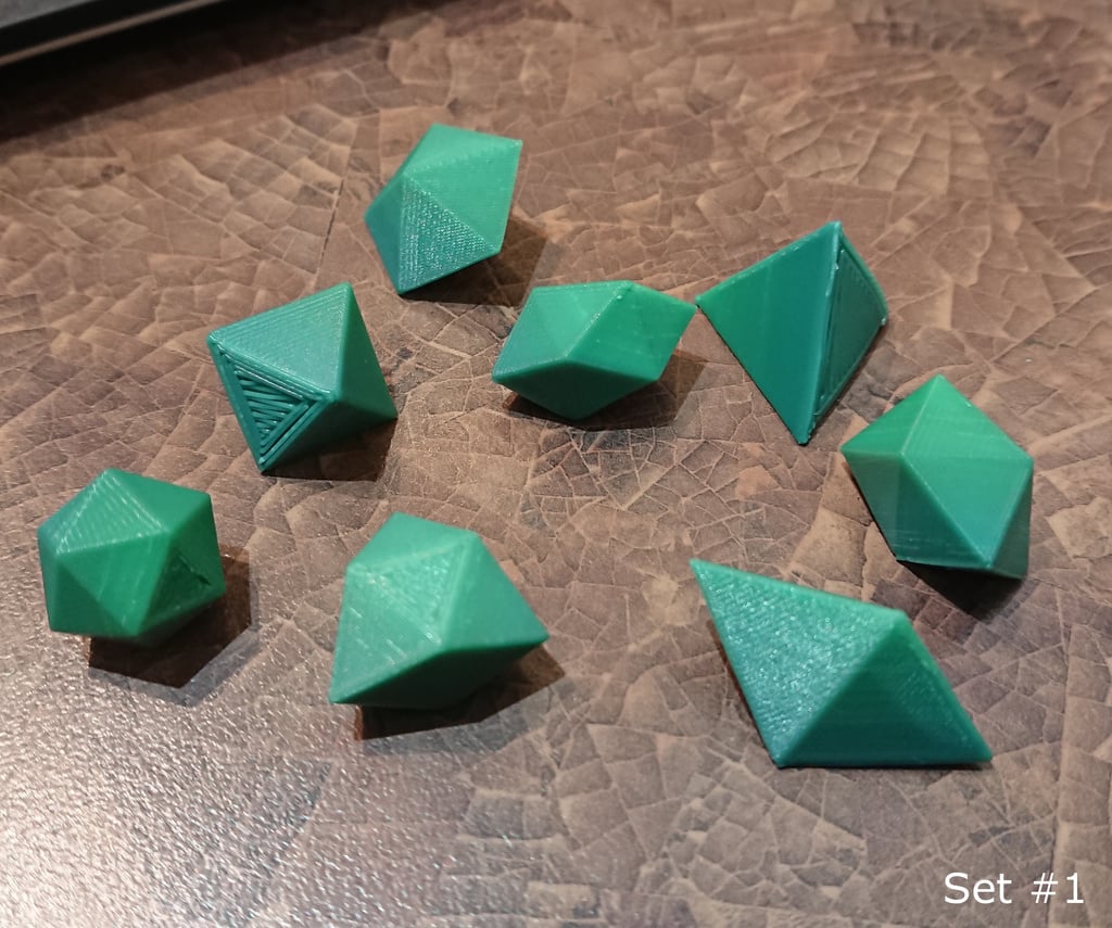 124 Convex Polyhedra of equal volume (Platonic/Archemedian/Johnson solids, Prisms & Antiprisms)