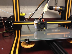 CR-10 BLTouch mount 3D model