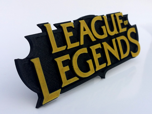 Thing Files For League Of Legend Lol Logo Remixed By Lithines Thingiverse