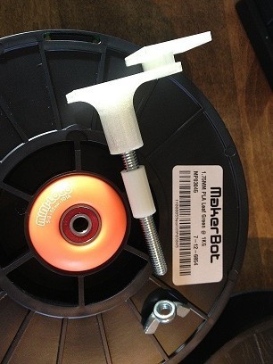 Replicator 2 No Squeek Super Cool Spool Holder Upgrade