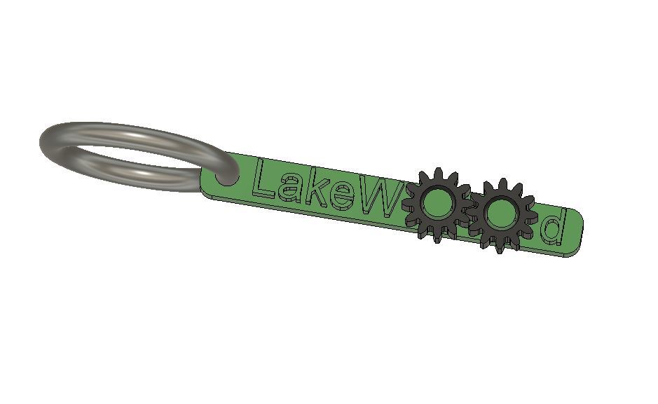 LakeWood Elementary Keychain