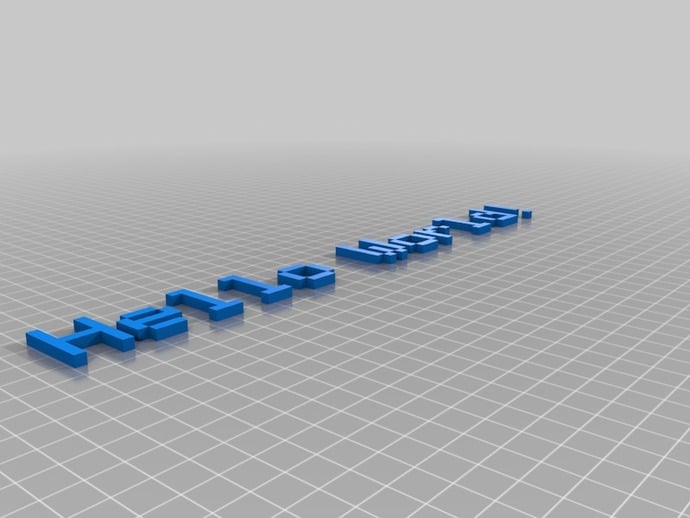 OpenSCAD 3D Text Generator