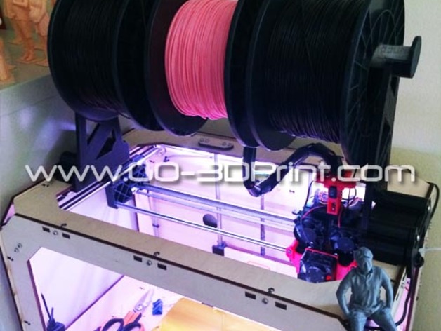 Filament Spool Holder for Makerbot, Flashforge and most all other wood frame 3d printers