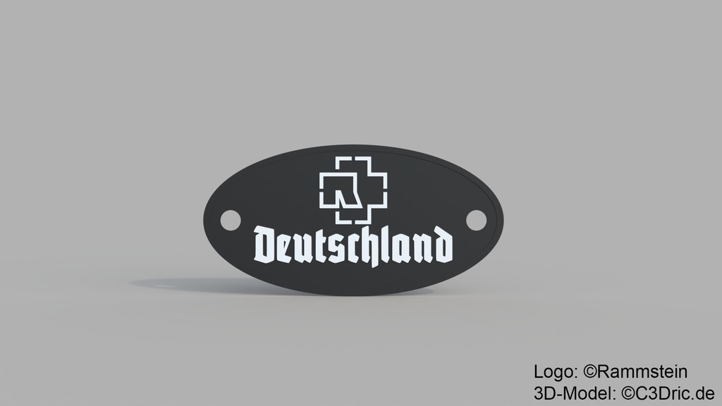 Rammstein - Deutschland Plakette