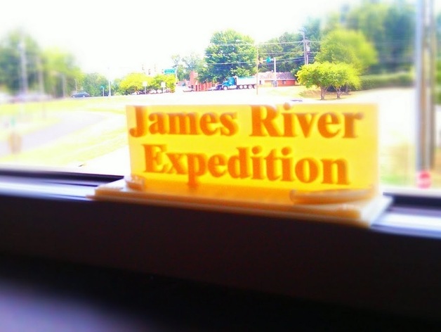 James River Expedition Desk Plaque