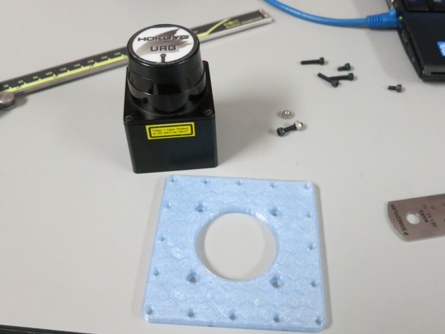 3d printed Hokuyo URG adapter plate for Turtlebot and Turtlebot2