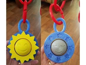 Baby Toy Sun and Moon Spinner 3D model