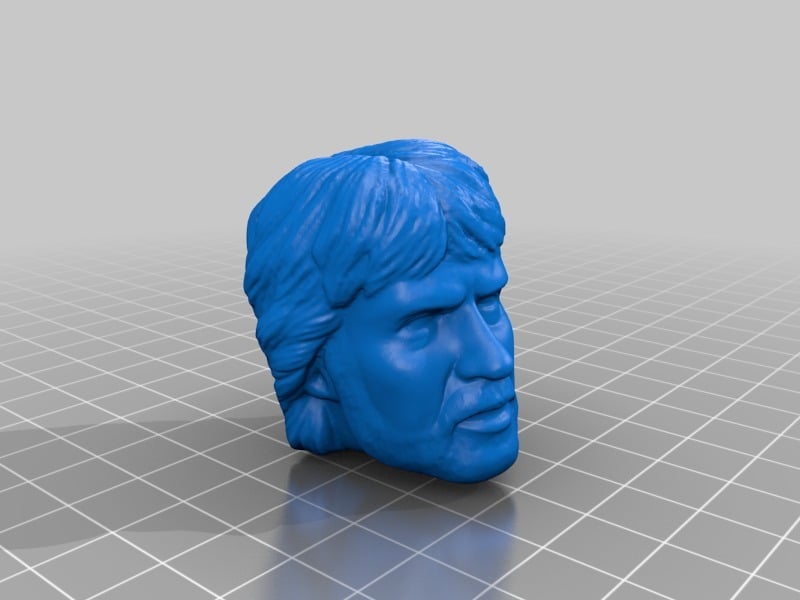 Action Figure Head - 3D Scan