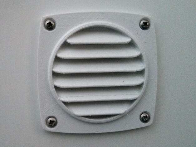 Air Grille 92x92mm (72x72mm holes)