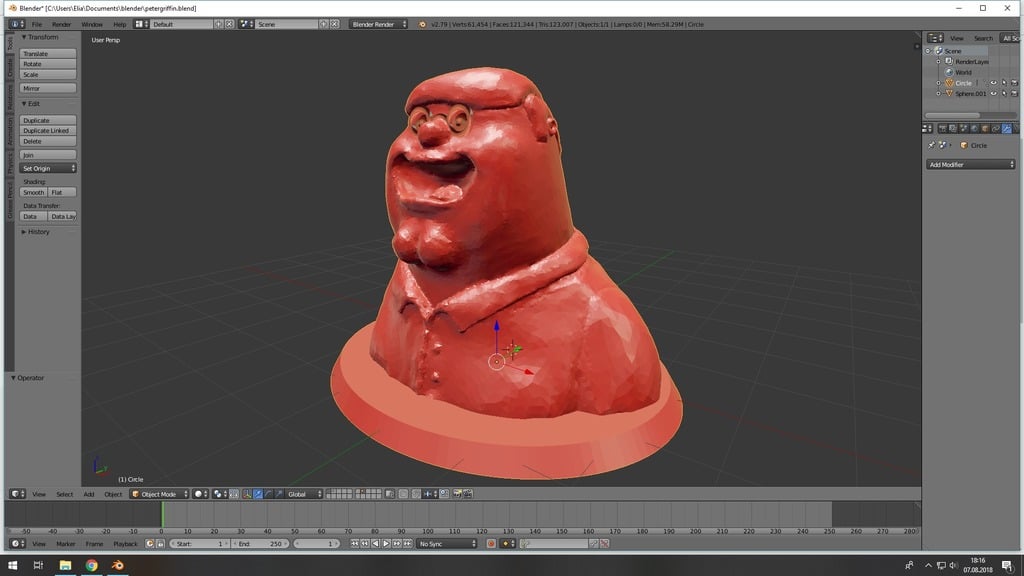 Peter Griffin Bust
