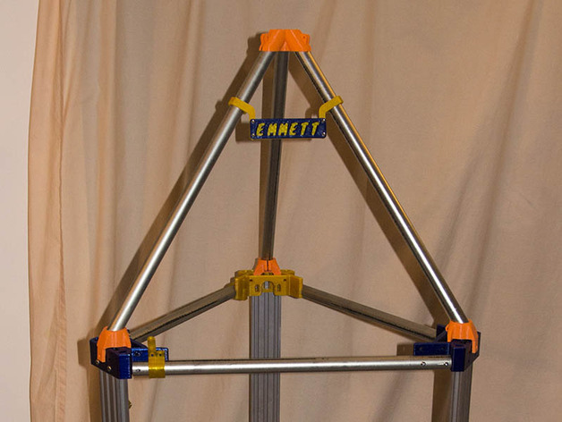 Parametric Tetrahedron Top for Delta 3D Printer
