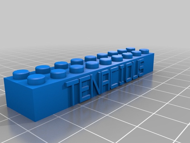 My Customized Lego Block Necklace/Keychain - tenacious