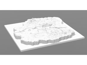 Fortnite Map Vertical Scaled 200% (Remix) 3D model