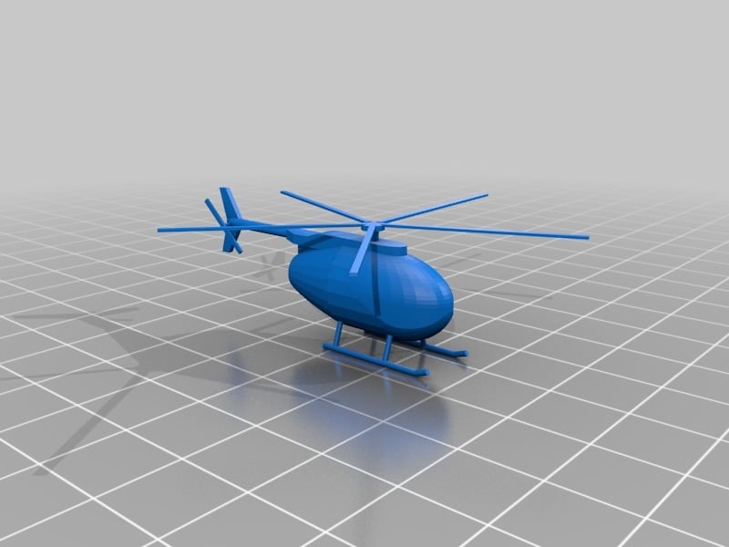 Simple N scale helicopter