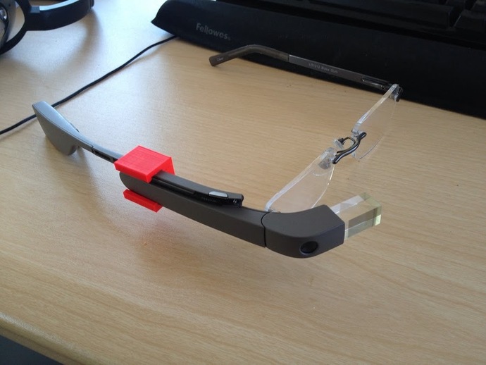 Google Glass to Glasses Adapter