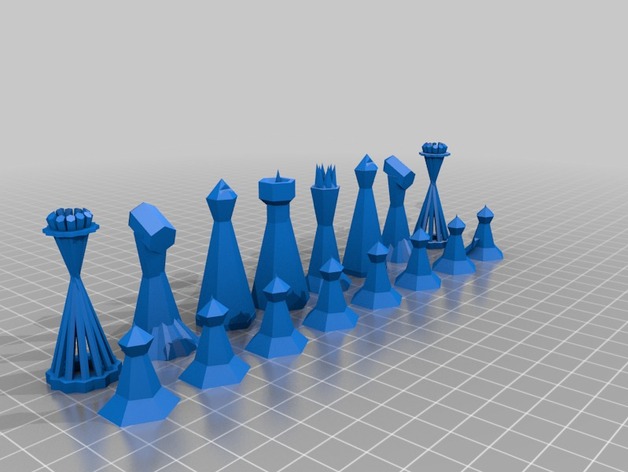 Hex-based Chess set