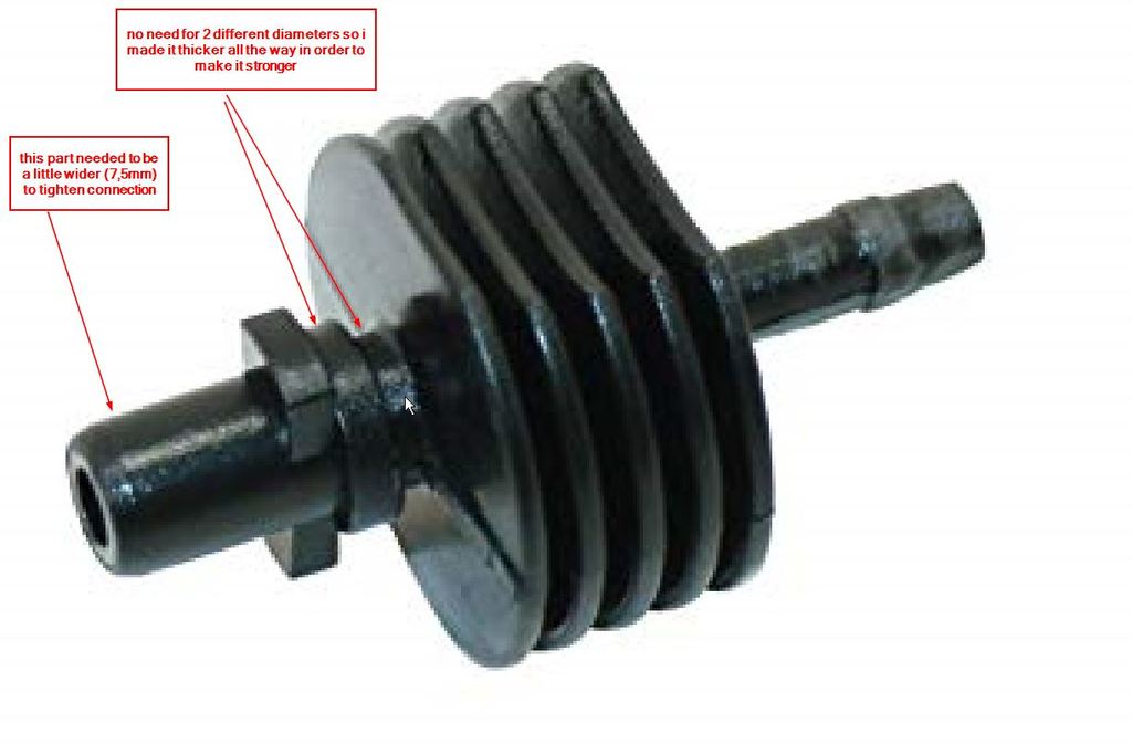 VAX water male connector