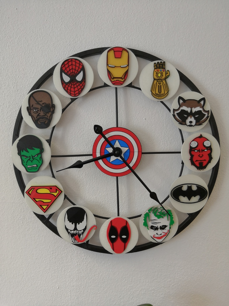 Superhero Clock
